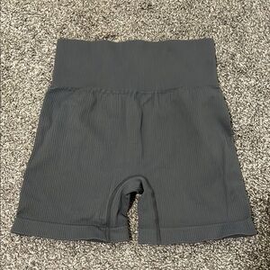 High-Waisted Ribbed Spandex